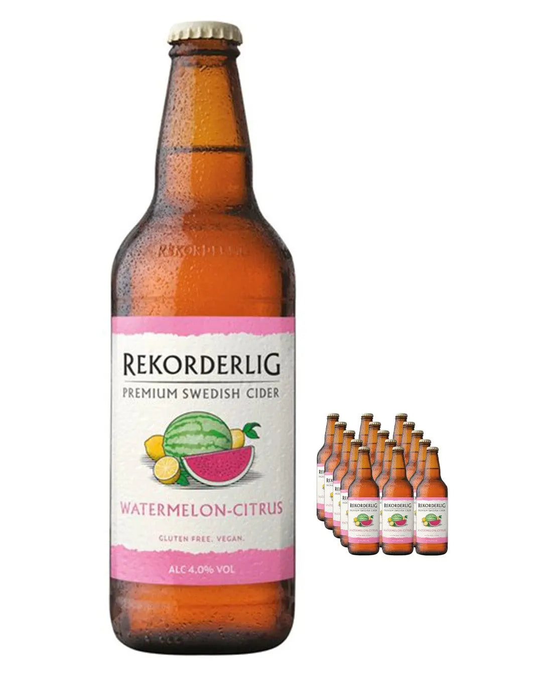 Rekorderlig Watermelon-Citrus Cider Multipack, 15 x 500 ml Cider
