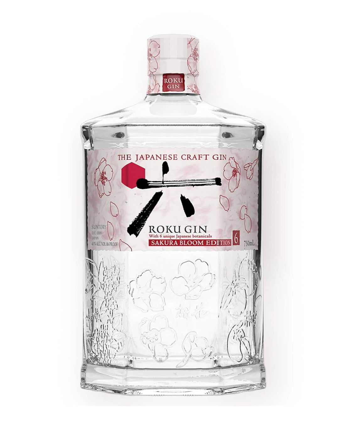 Roku Sakura Bloom Limited Edition Japanese Craft Gin, 70 cl Gin