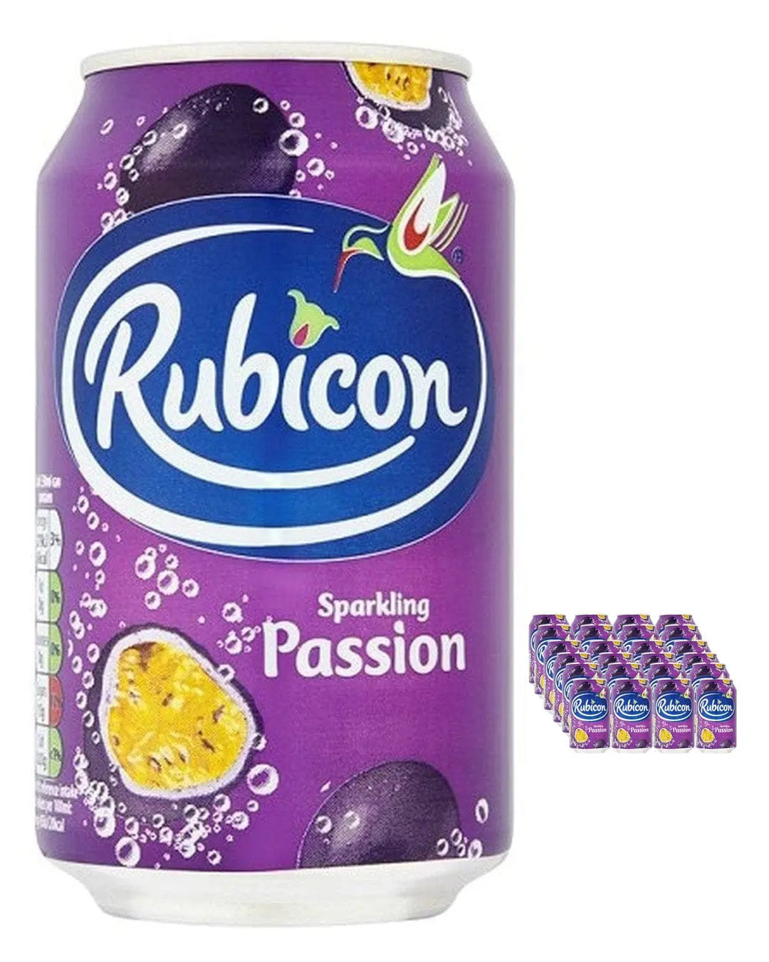 Rubicon Sparkling Passion Fruit Juice Drink Multipack, 24 x 330 ml Soft Drinks & Mixers