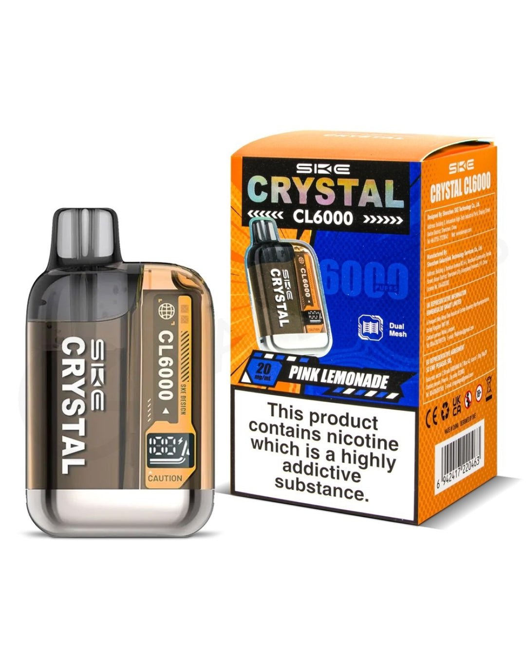 SKE Crystal CL6000 Pink Lemonade Prefilled Kit spirits