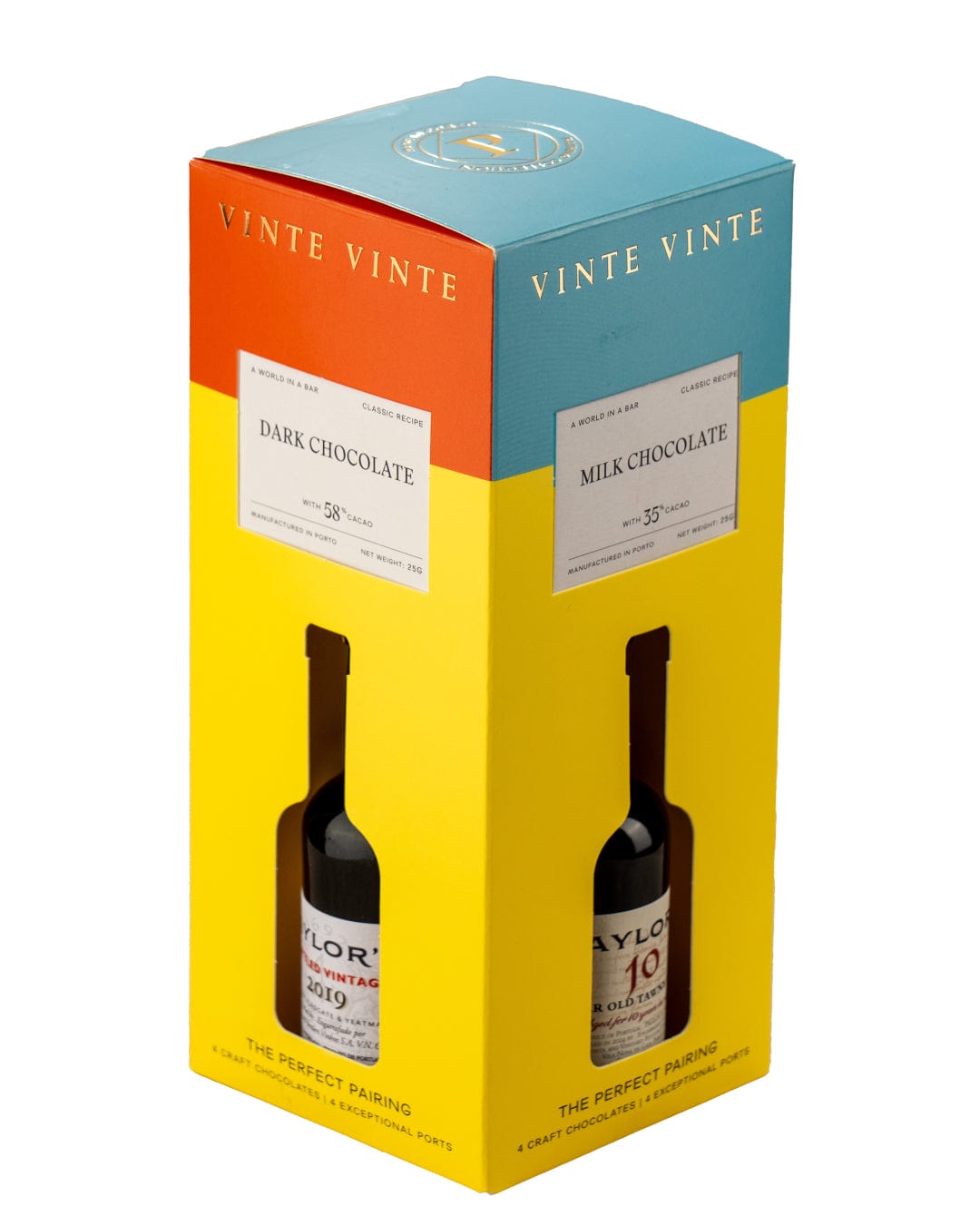 Taylor's Miniature Port & Vinte Vinte Chocolate Set, 4 x 5 cl Wine Miniatures