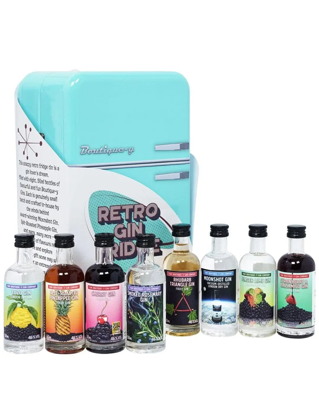 That Boutique-y Gin Company Retro Fridge Gin Miniature,  8 x 5 cl Spirit Miniatures