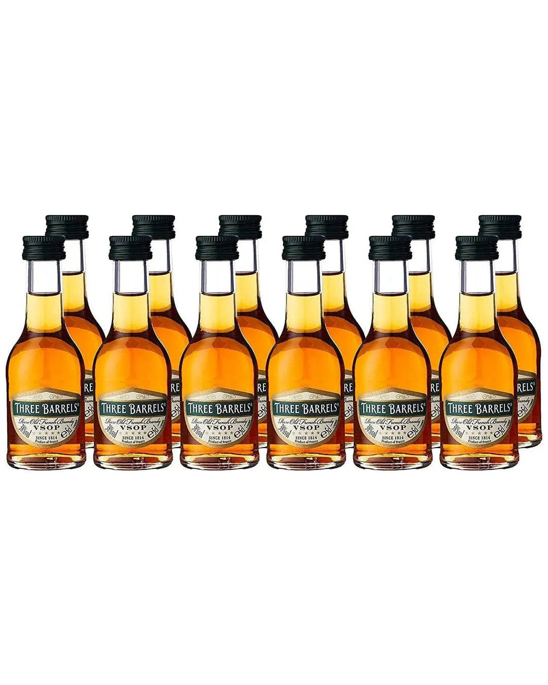 Three Barrels V.S.O.P. Brandy Miniature, 5 cl Spirit Miniatures