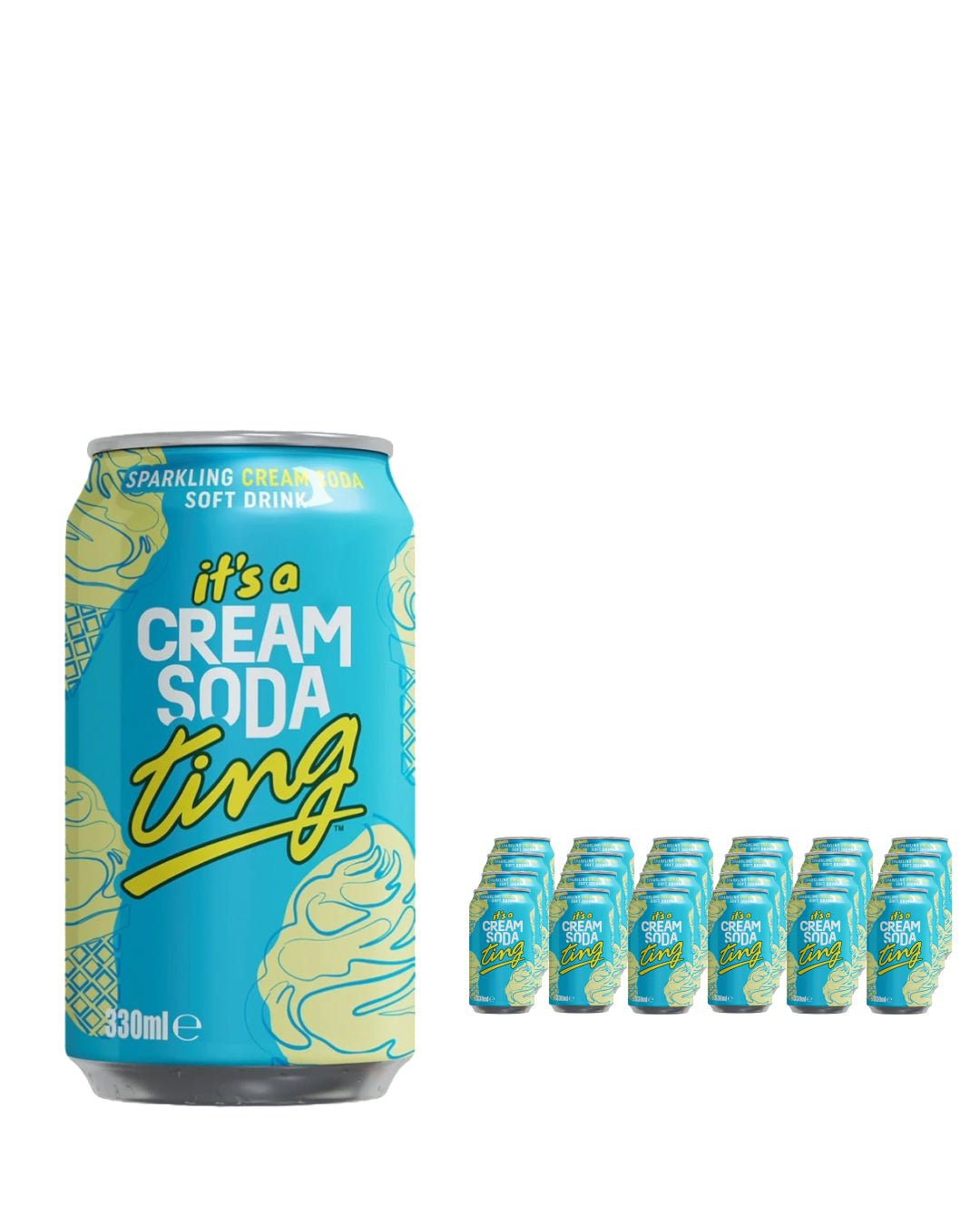 Ting Cream Soda Can Multipack, 24 x 330 ml Soft Drinks & Mixers