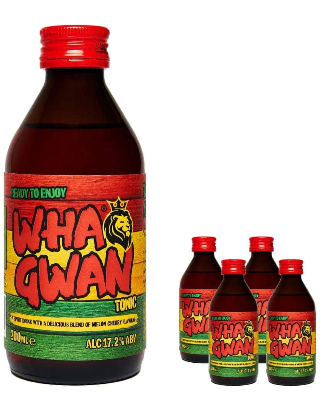 Wha Gwan Melon Cherry Tonic Multipack, 4 x 200 ml Fortified & Other Wines
