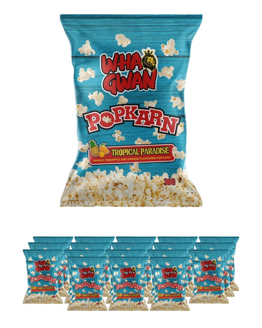 Wha Gwan Popkarn Tropical Paradise Popcorn Multipack, 18 x 25 g spirits