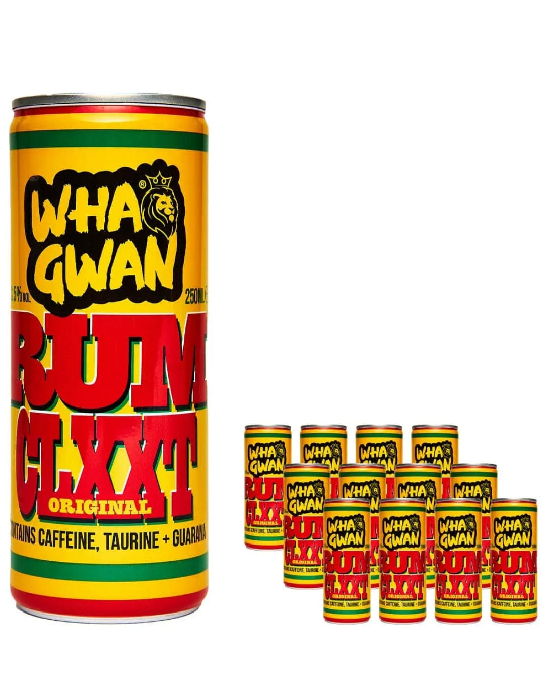 Wha Gwan Rum CLXXT Drink Multipack, 12 x 250 ml Ready Made Cocktails 5065012314021