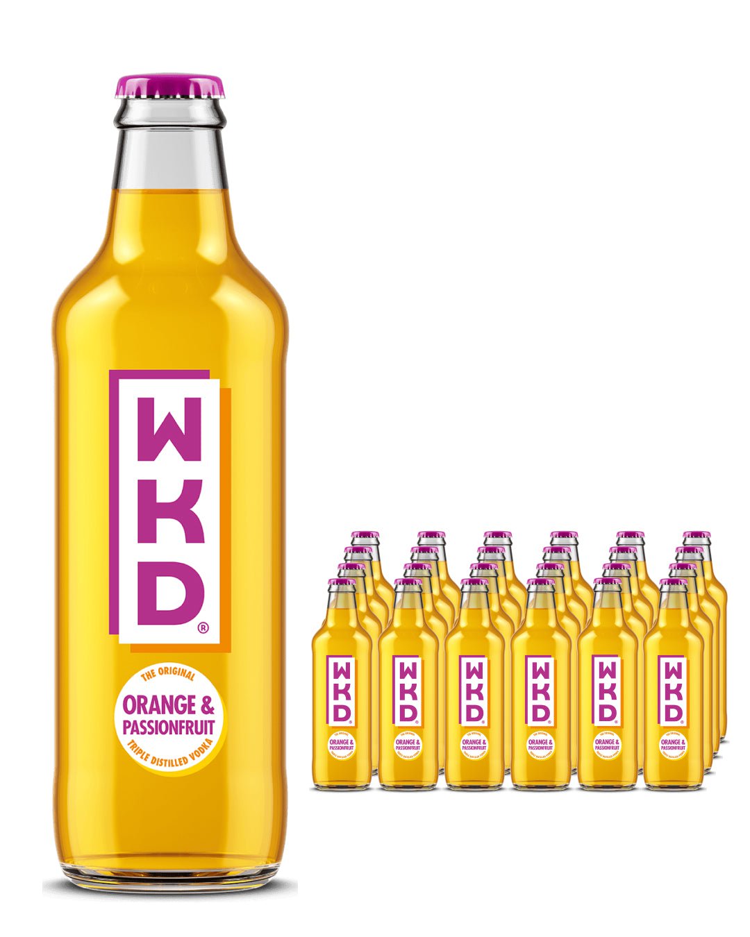 WKD Orange & Passionfruit Original Vodka Mix Multipack, 24 x 275 ml Ready Made Cocktails